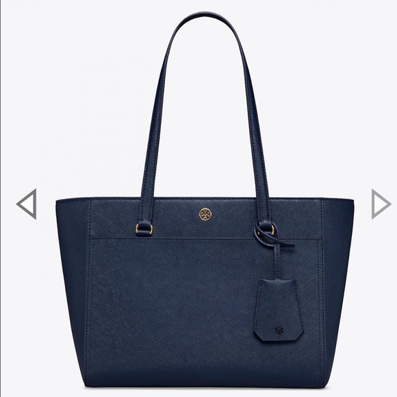 Tory Burch Small Robinson Tote Royal Navy - Picture 2 of 15